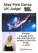 Miss Pole Dance UK Judge